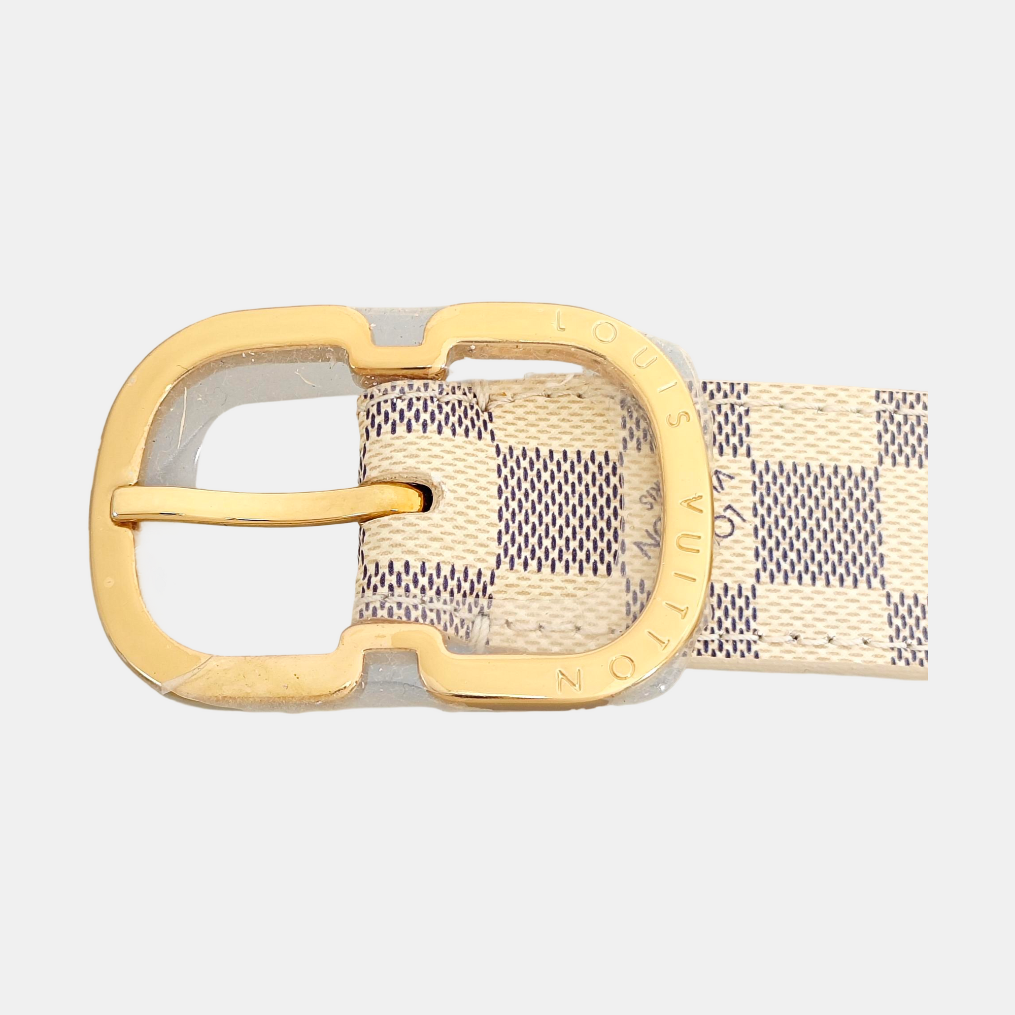 Coated Canvas Belt White