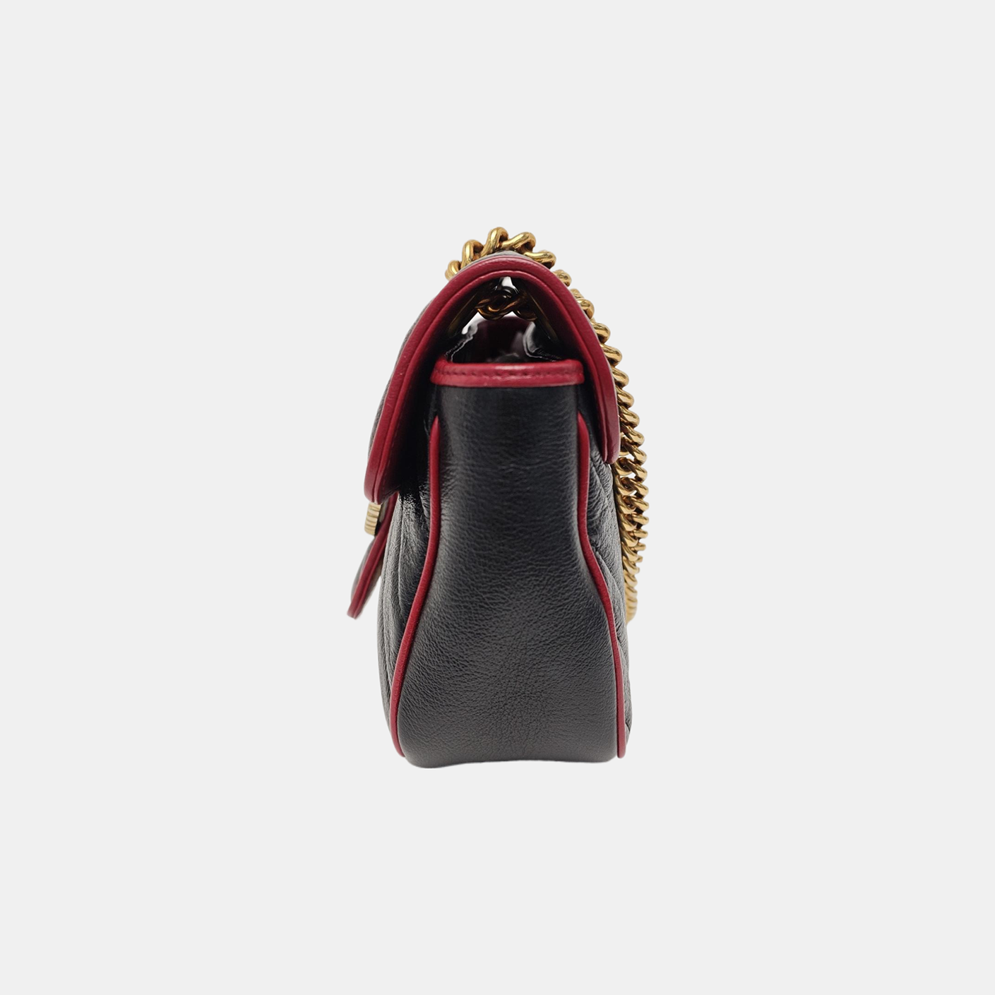 GG Marmont Medium Quilted Calfskin Black