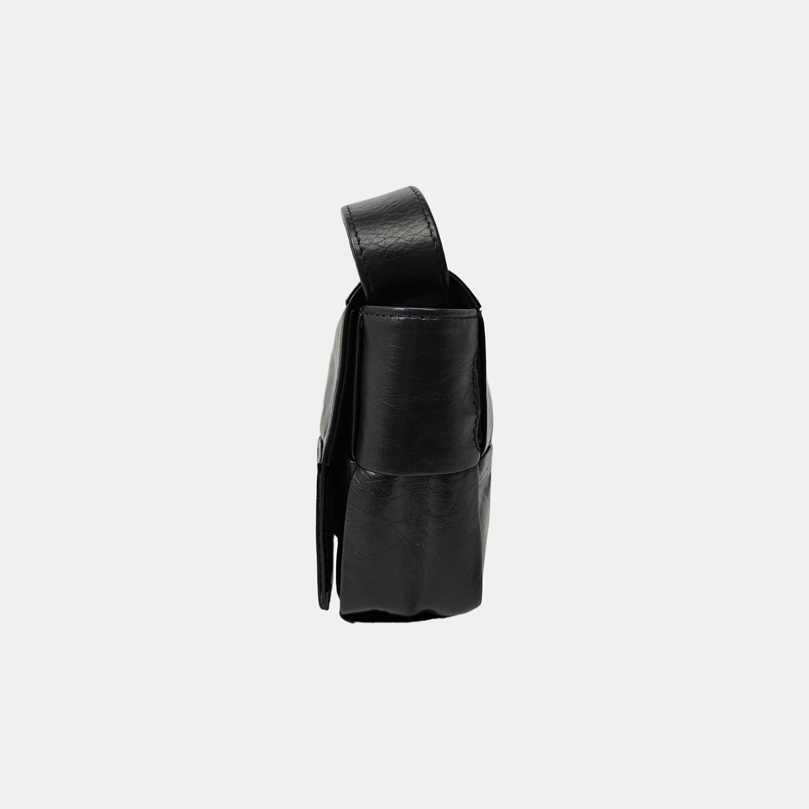 Calfskin Shoulder Bag Black