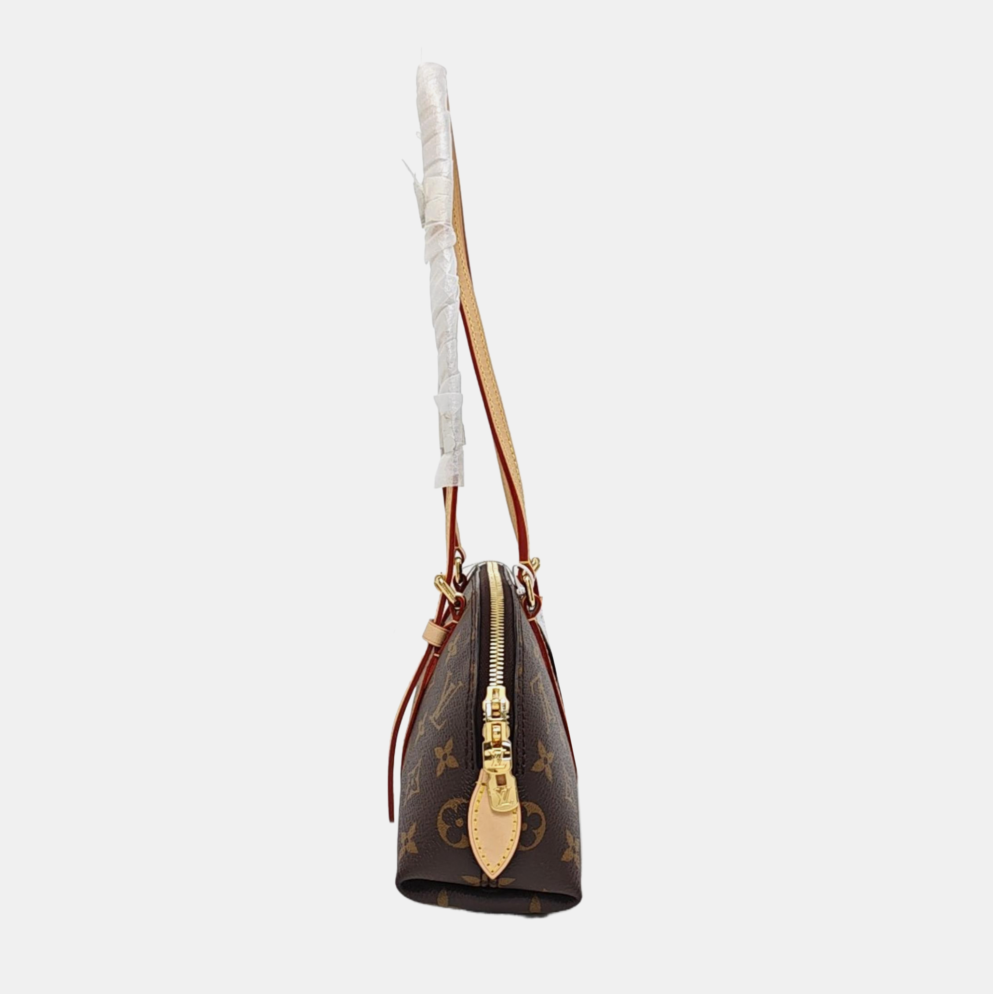SQUIRE EAST WEST Monogram Coated Canvas Brown