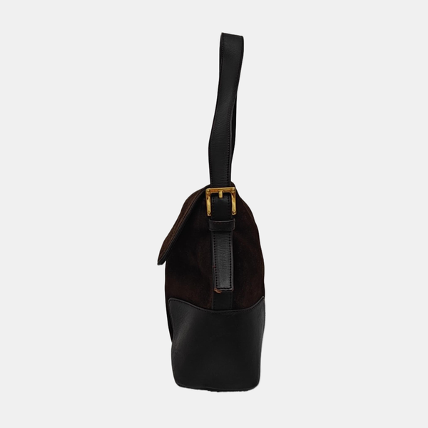Suede Shoulder Bag Brown