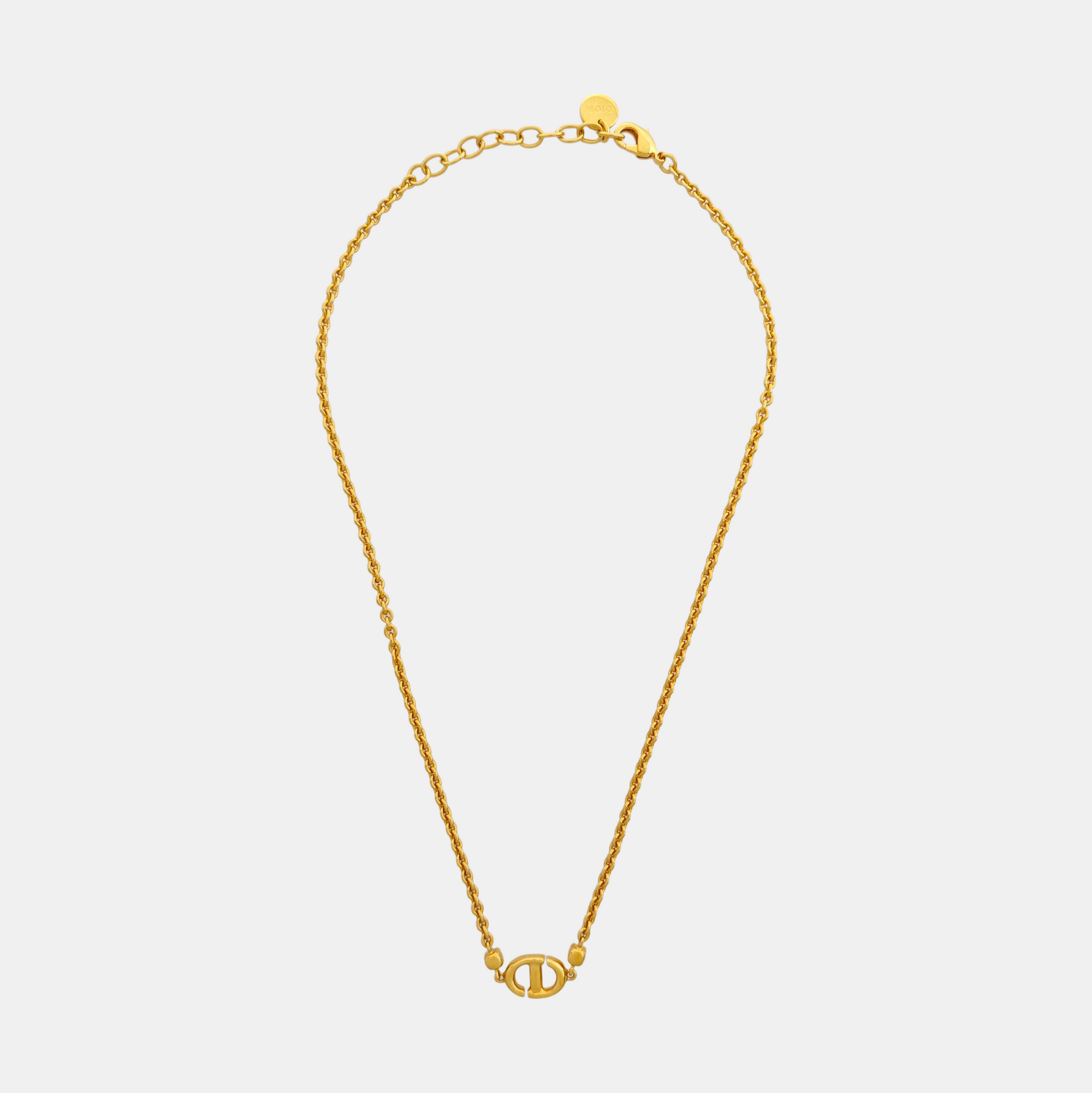 Petit CD Metal Gold Necklace