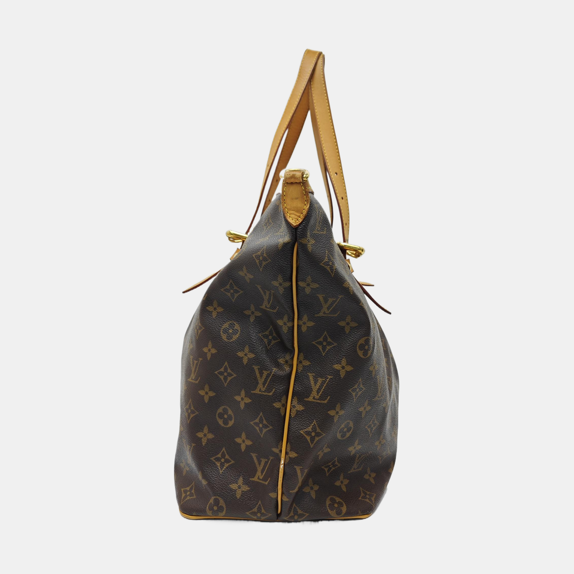 PALERMO GM Monogram Coated Canvas Brown