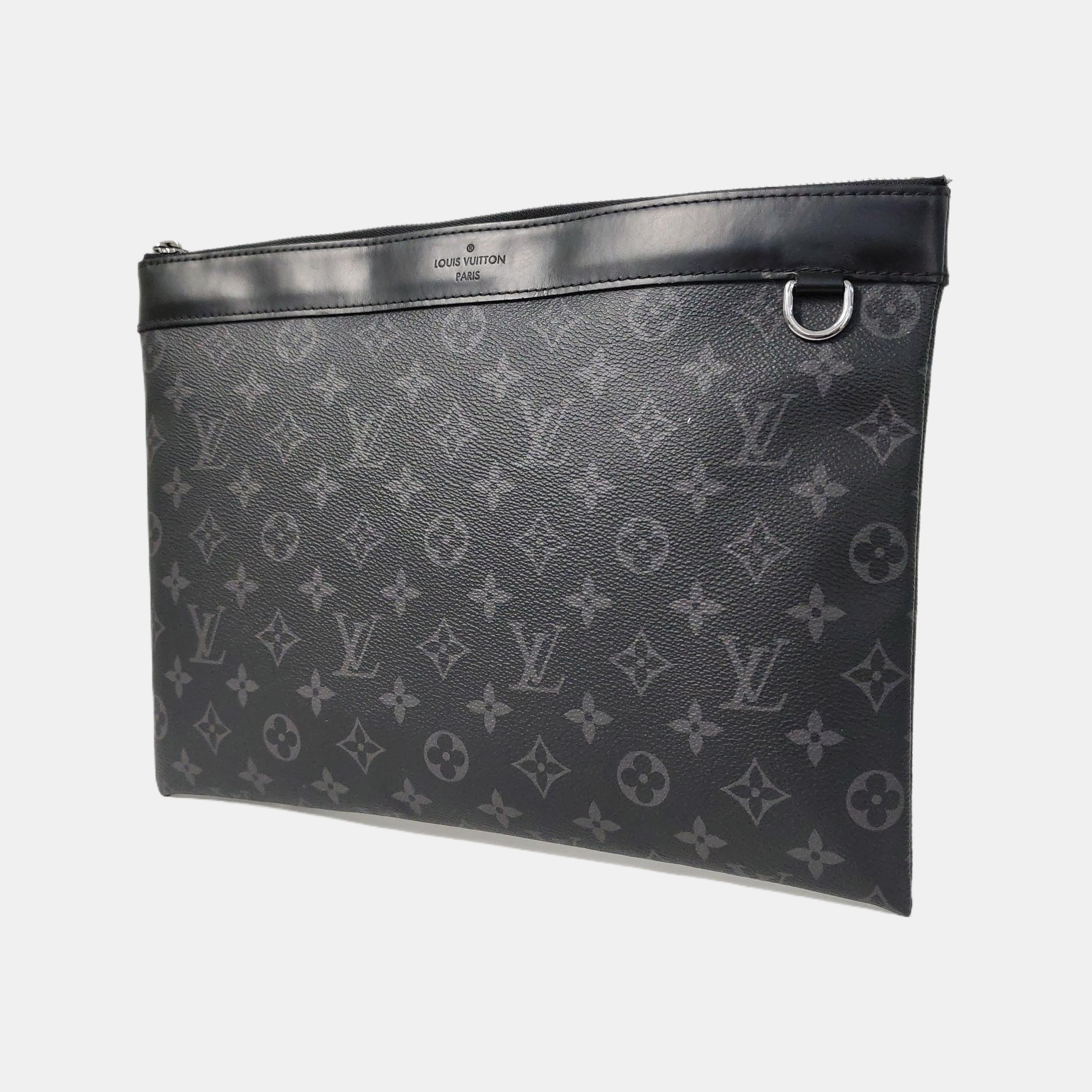 DISCOVERY Monogram Coated Canvas Gray