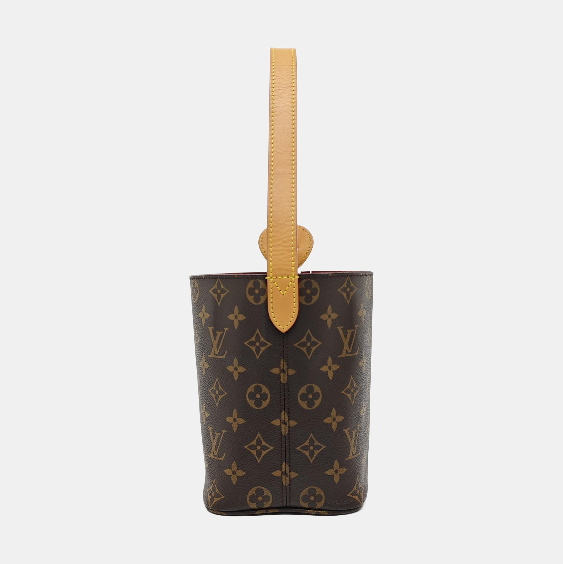 ALL IN BB Monogram Coated Canvas Brown