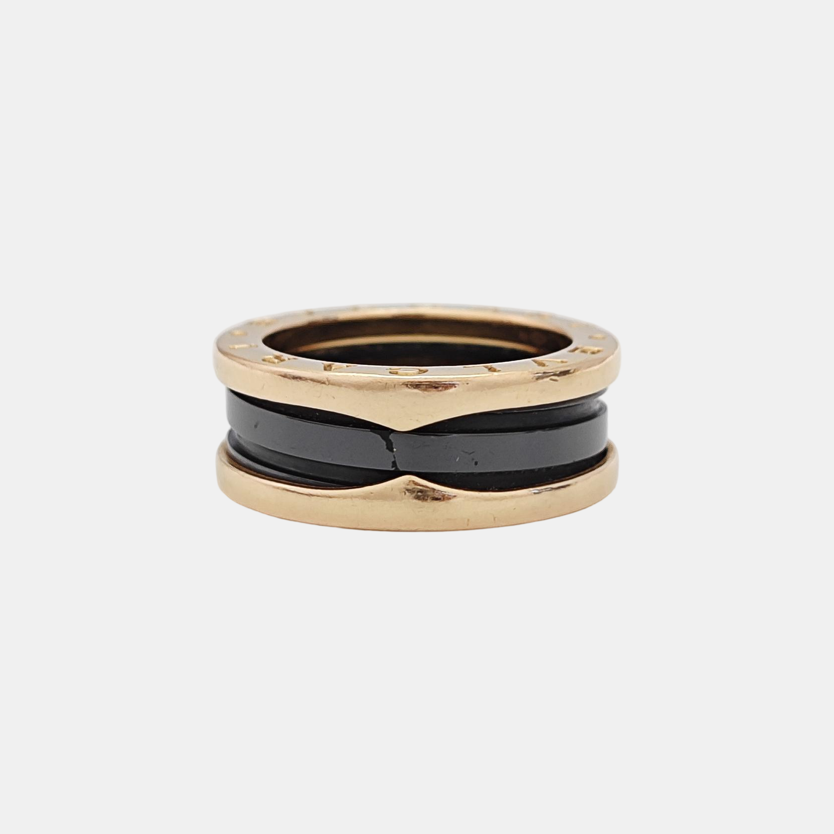 B.ZERO1 18k Rose Gold Ring EU 53