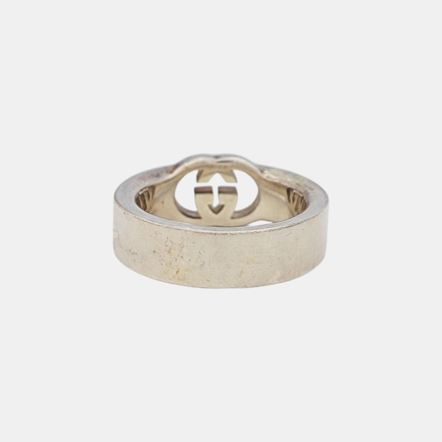 Interlocking G 925 Sterling Silver Ring HK 13