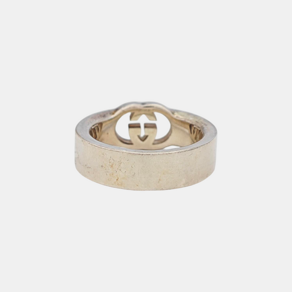 Interlocking G 925 Sterling Silver Ring HK 13
