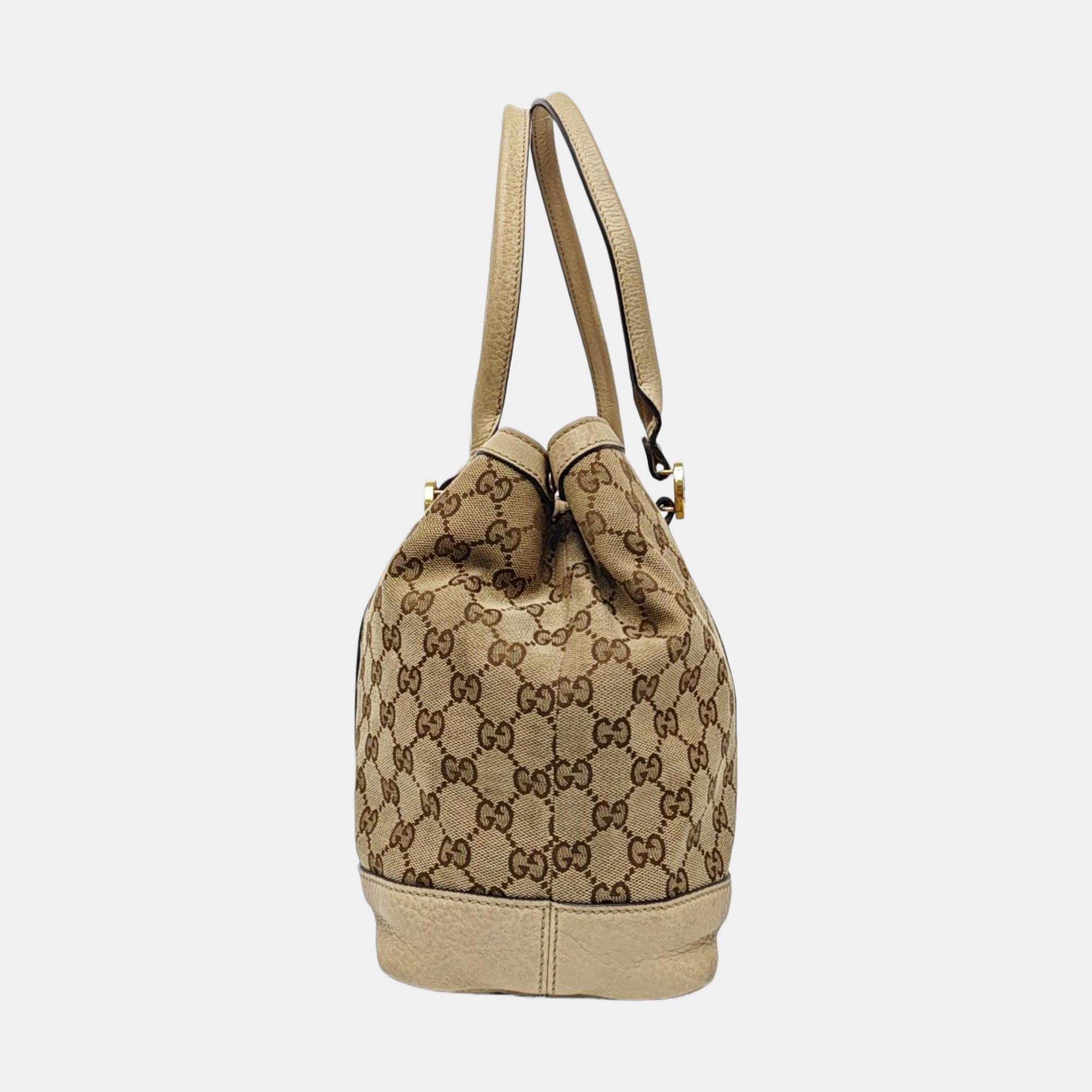Monogram Canvas Tote Bag Brown