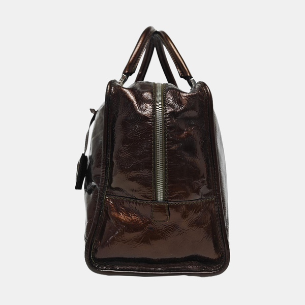 Amazona Patent Leather Brown
