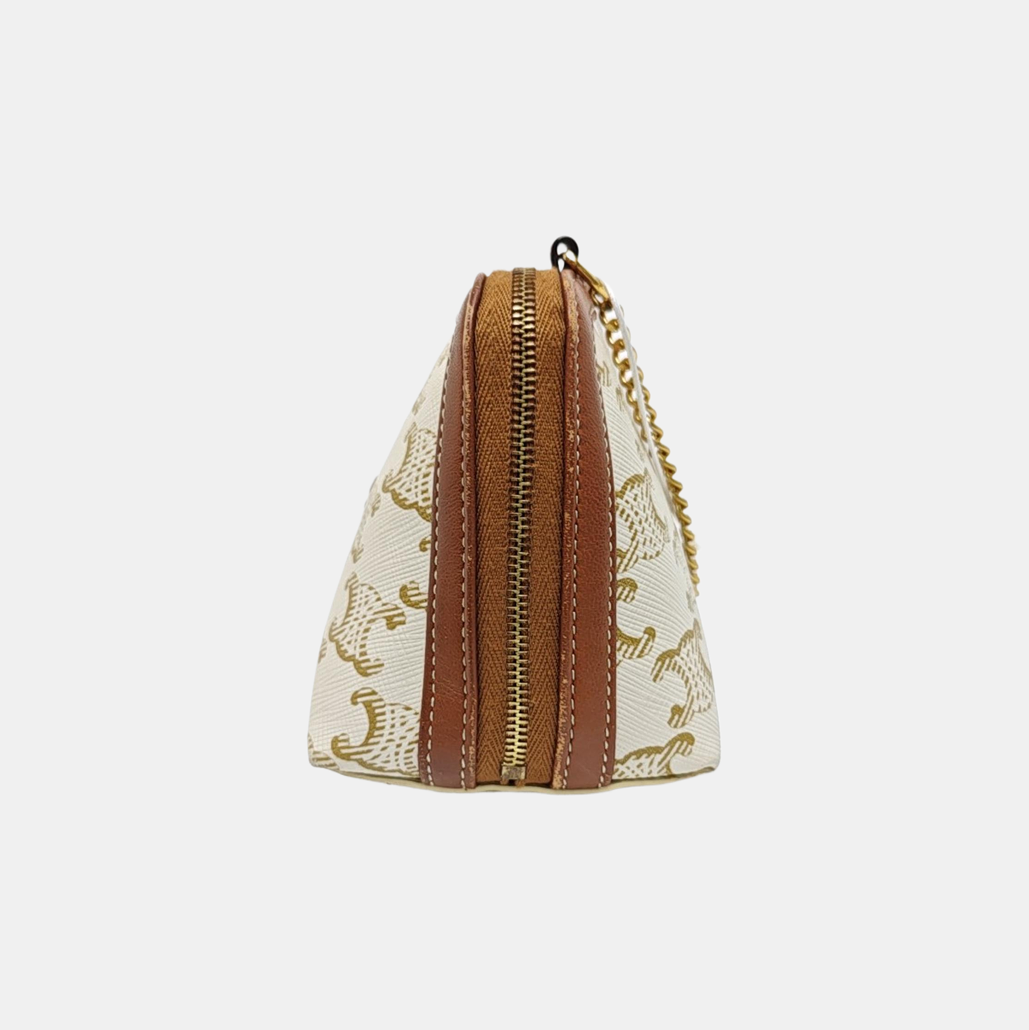 Calfskin Shoulder Bag Brown