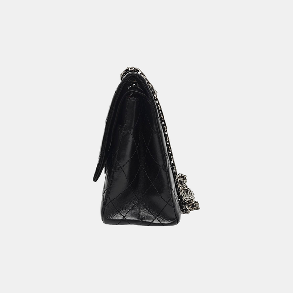 2.55 227 (jumbo) Quilted Vintage Calf Black
