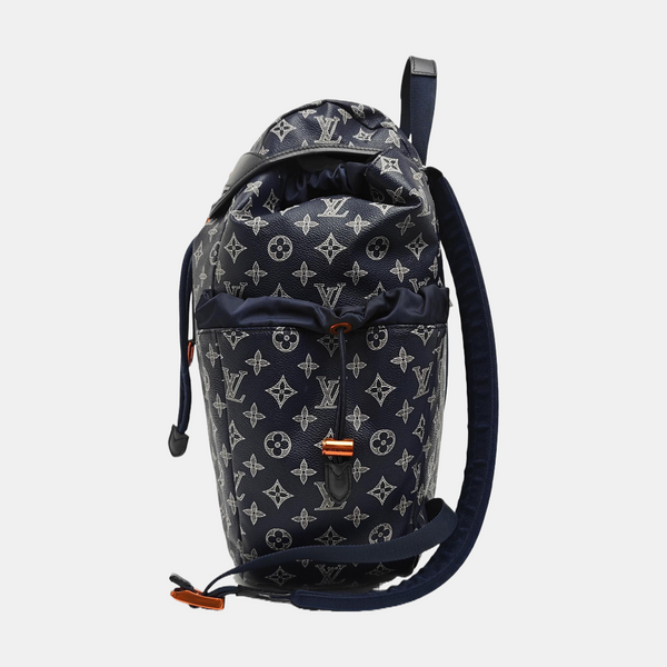 DISCOVERY Monogram Coated Canvas Blue