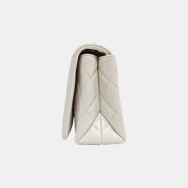 Quilted Lambskin White