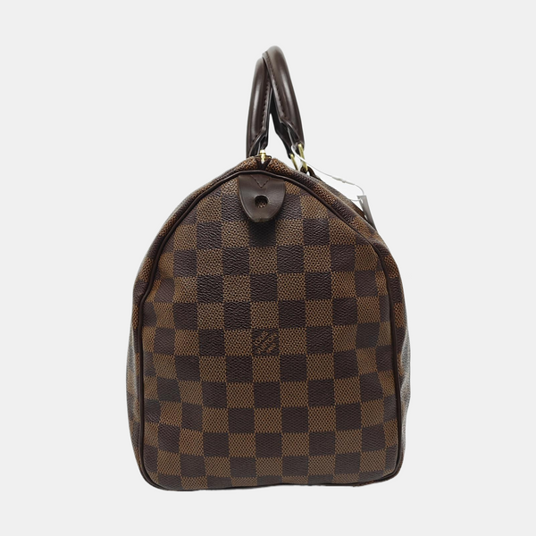 SPEEDY 30 Damier Ebene Coated Canvas Brown