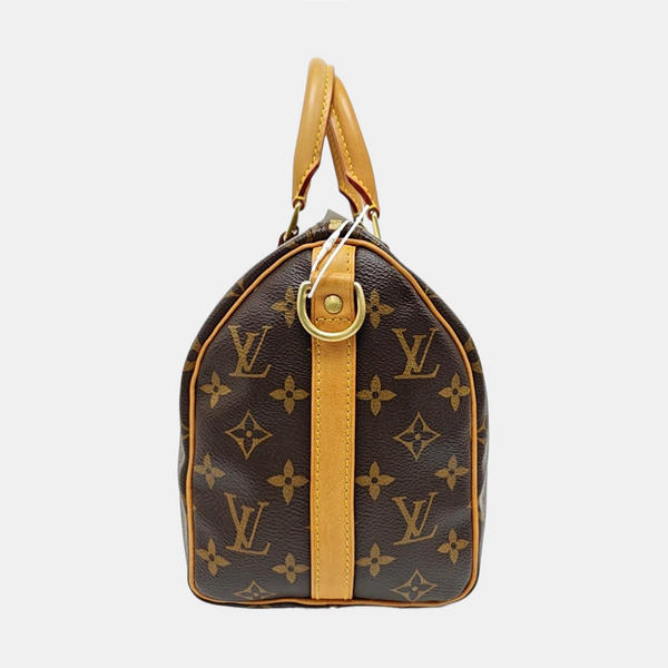 SPEEDY 25 Monogram Coated Canvas Brown