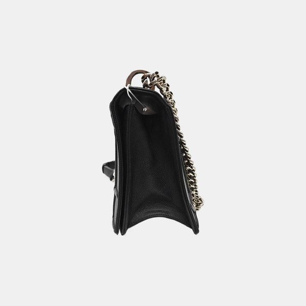 Diorama Medium Cannage Calfskin Black