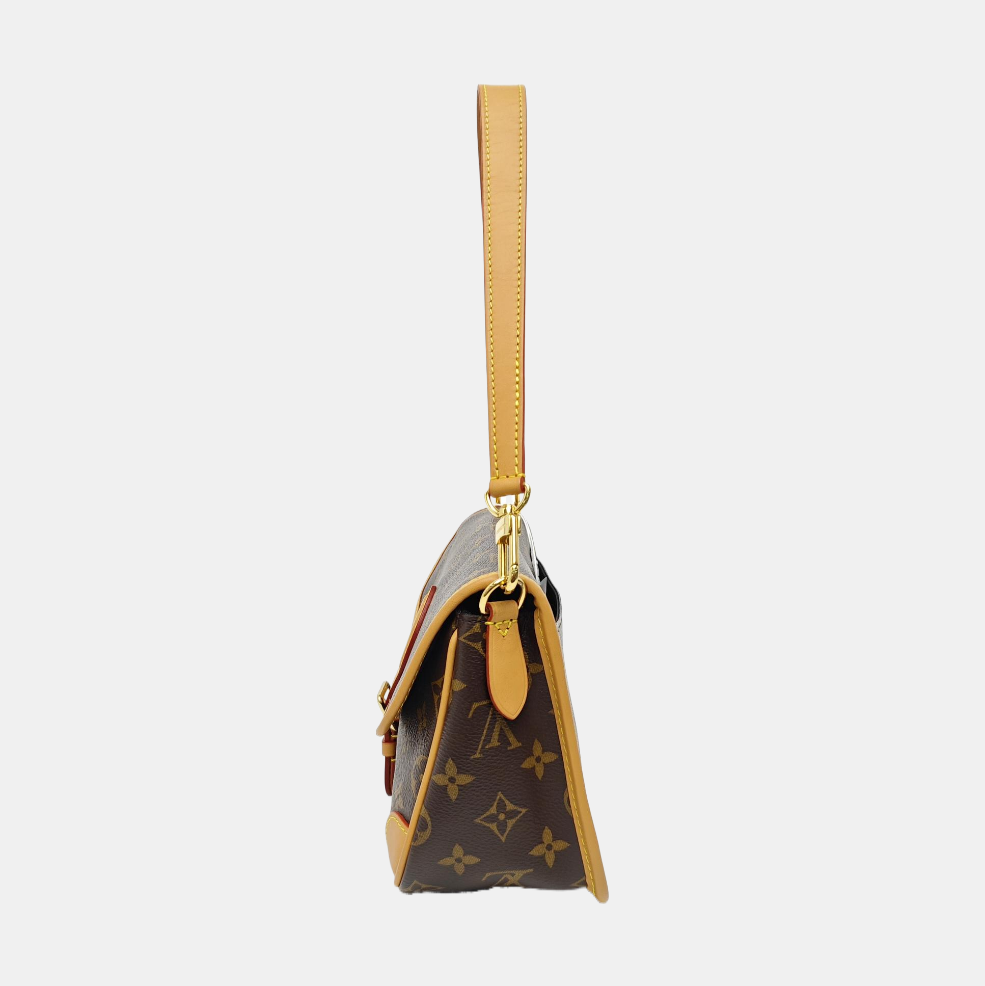 DIANE Monogram Coated Canvas Brown