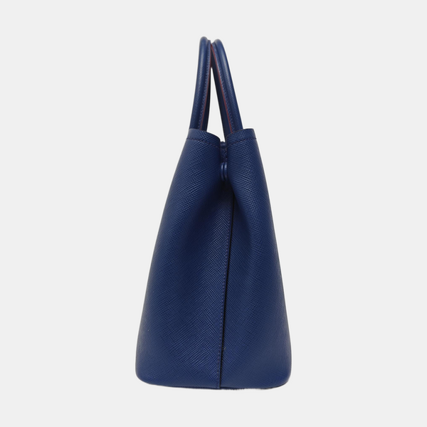 Double Medium Saffiano Calfskin Blue