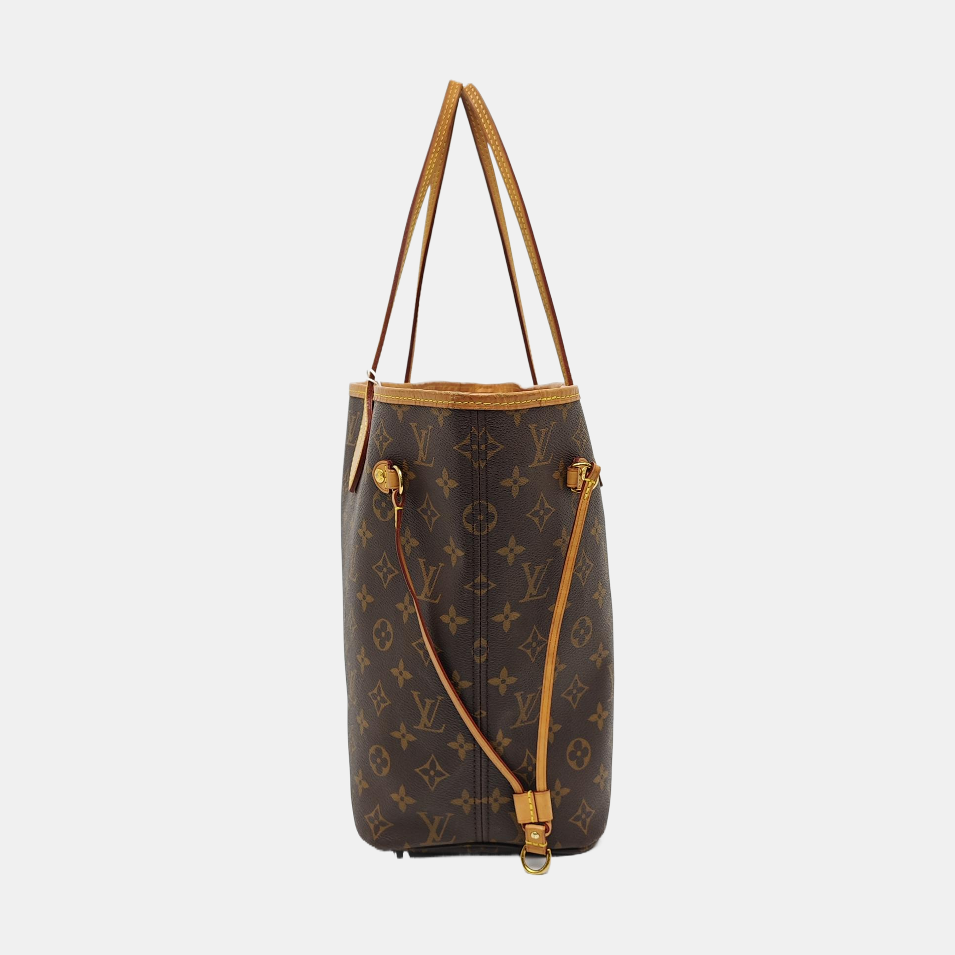 NEVERFULL MM Lona Monogram Revestida Marrón