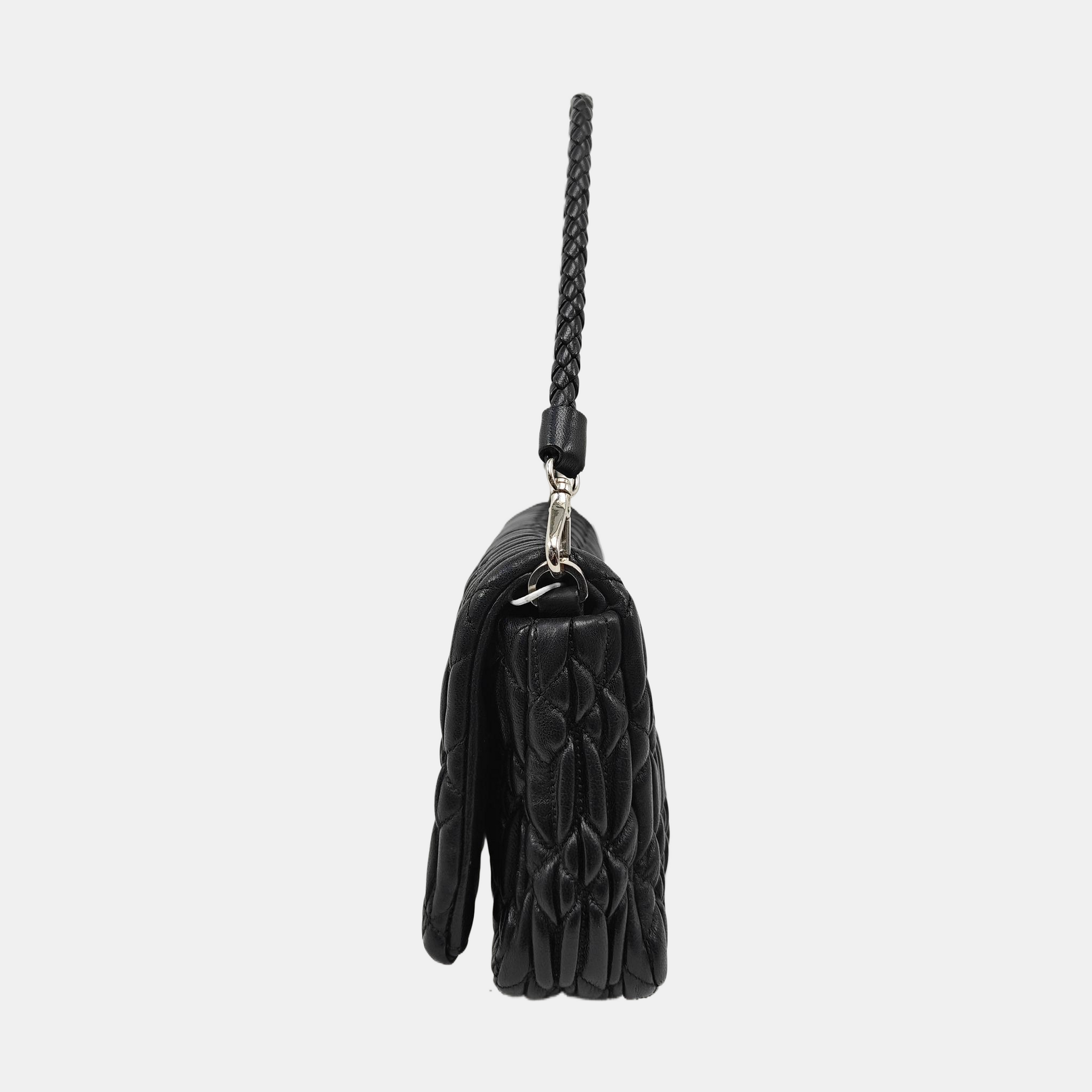 Crystal Quilted Lambskin Black