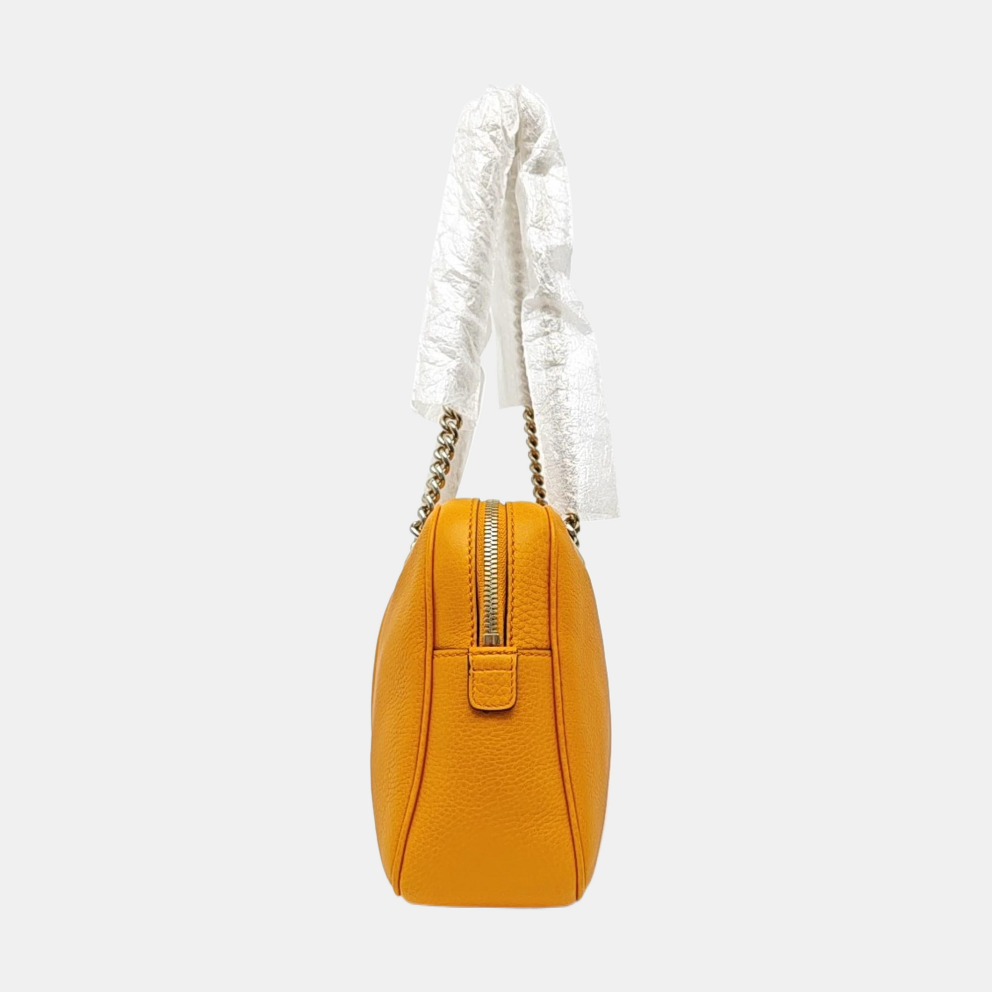 Soho Small Quilted Calfskin Orange