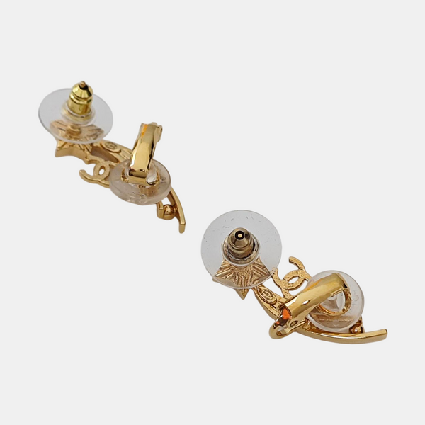 Metal Gold Stud Earrings