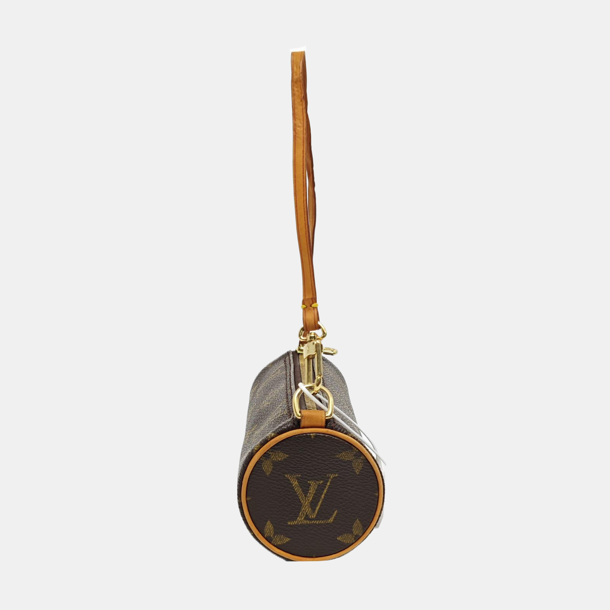PAPILLON Mini Monogram Coated Canvas Brown
