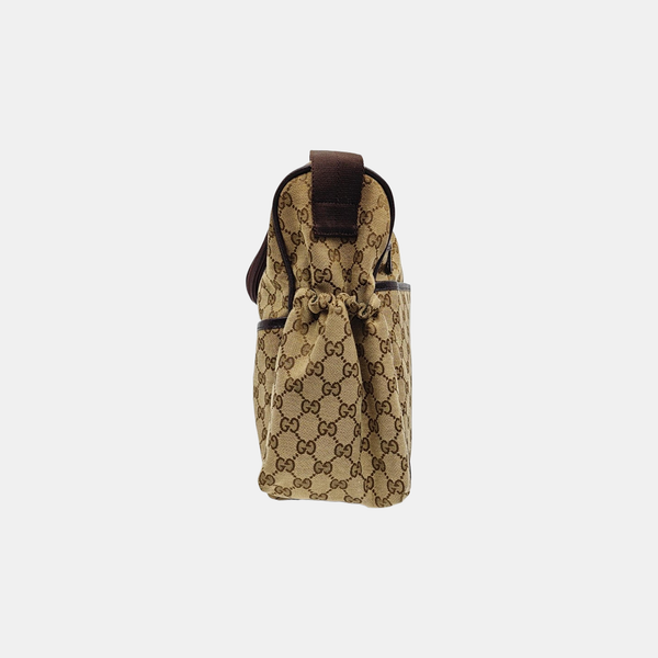 Monogram Canvas Shoulder Bag Black