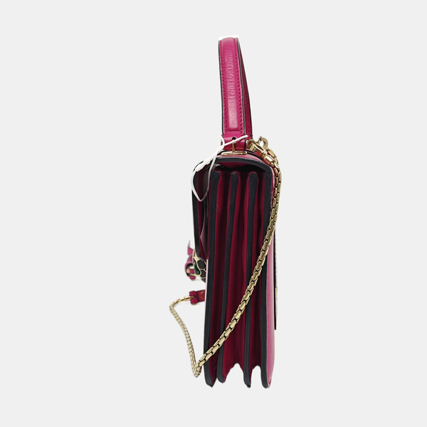 SERPENTI FOREVER Small Calfskin Red