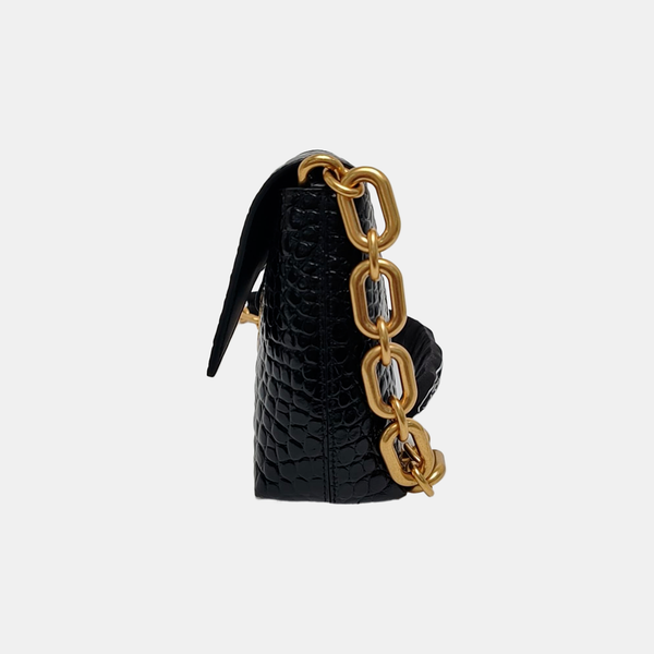 Downtown Super Mini Calfskin Black