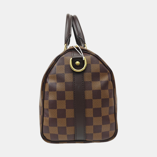 SPEEDY 25 Damier Ebene Coated Canvas Brown