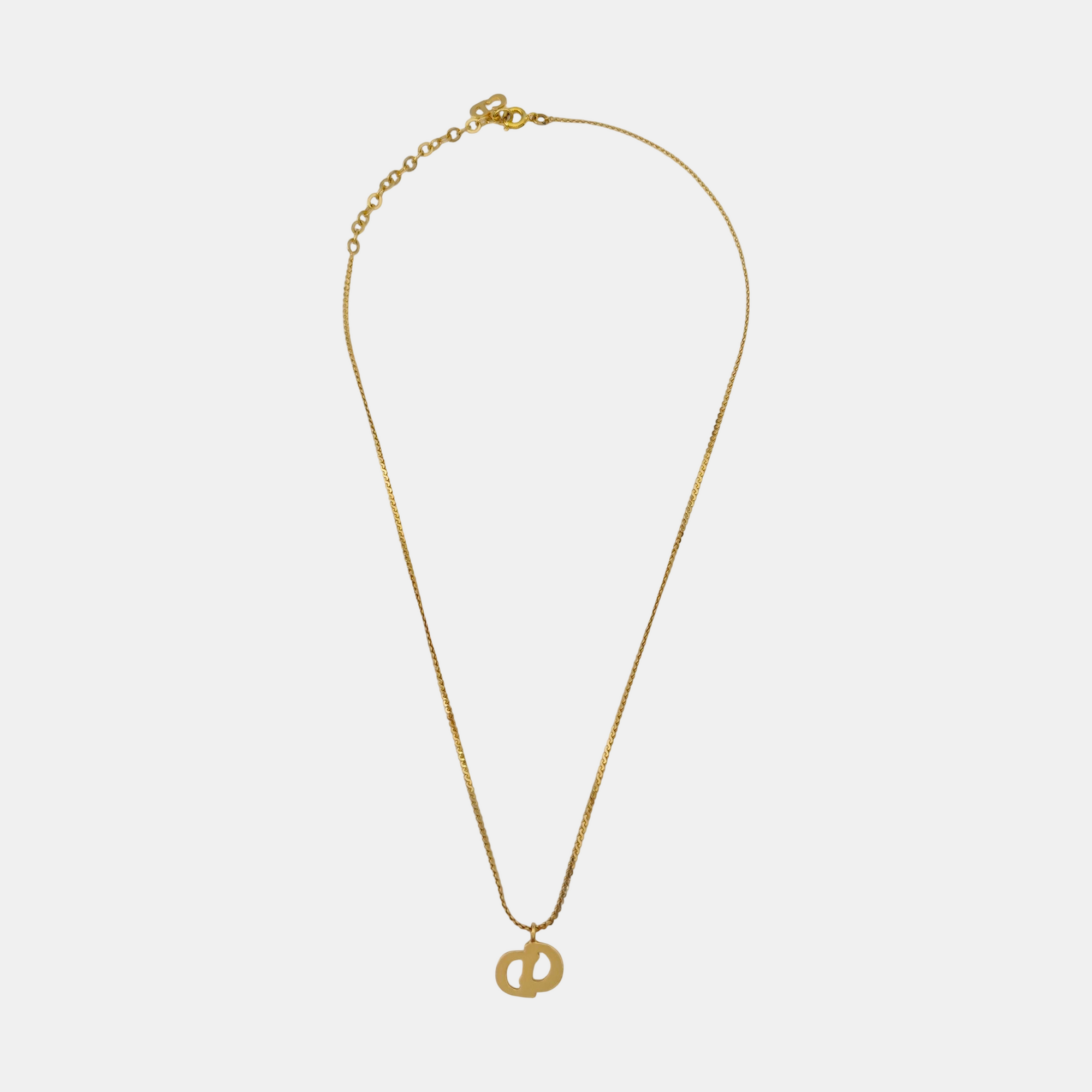 Petit CD Metal Gold Necklace