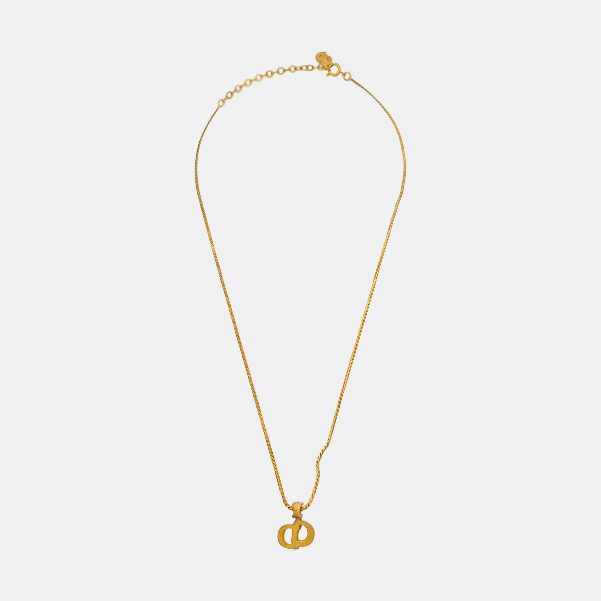 Petit CD Metal Gold Necklace