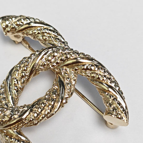 Metal Gold Brooch