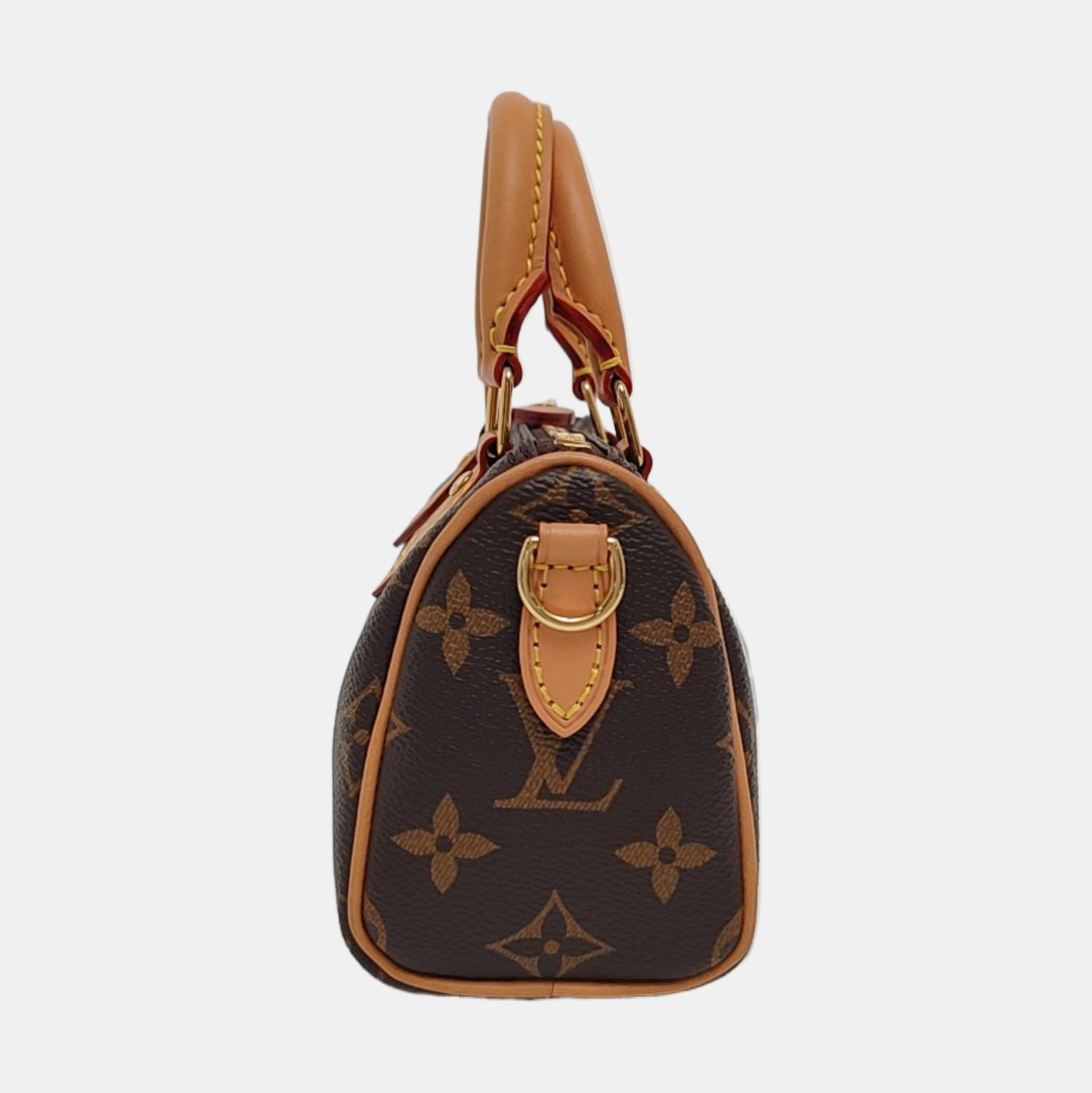 SPEEDY Nano Monogram Coated Canvas Brown