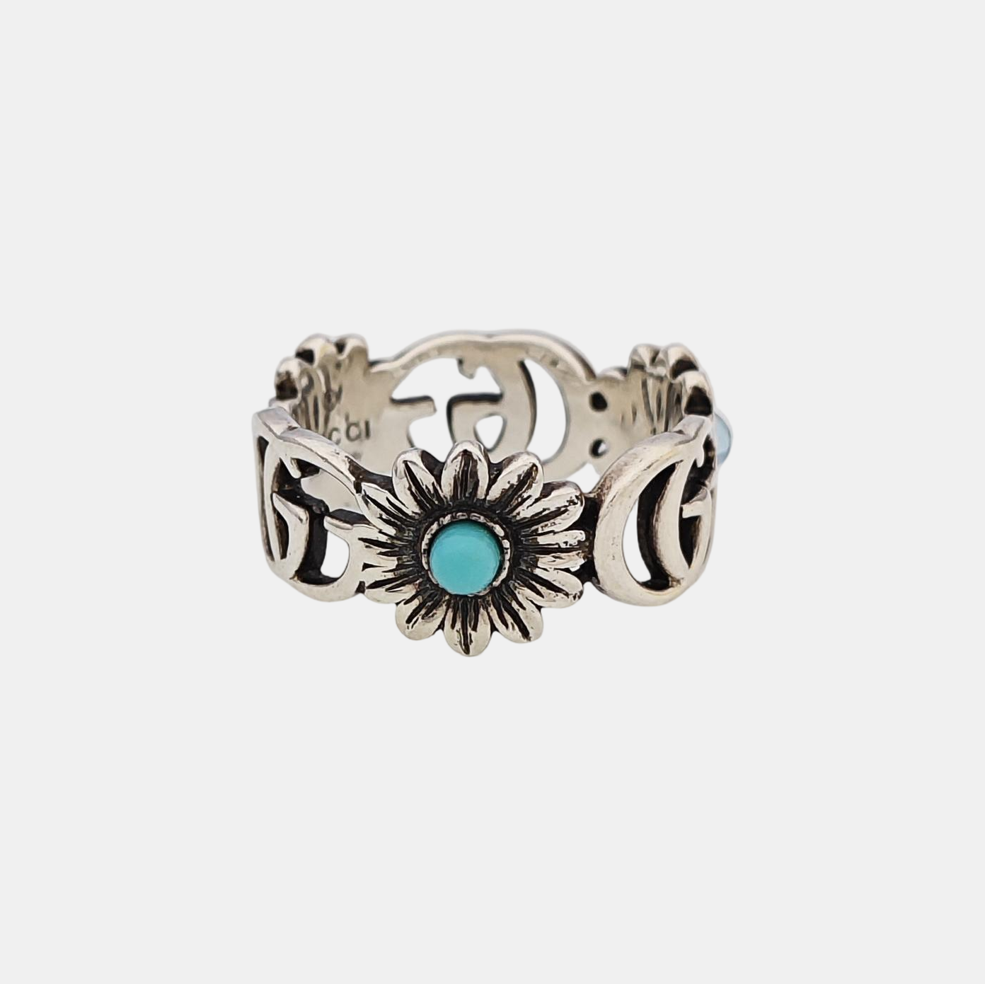 GG Running 925 Sterling Silver Ring EU 55