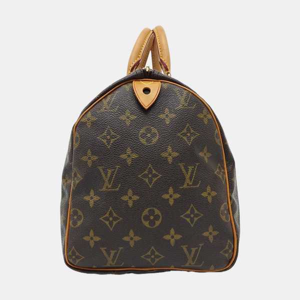 SPEEDY 30 Monogram Coated Canvas Brown