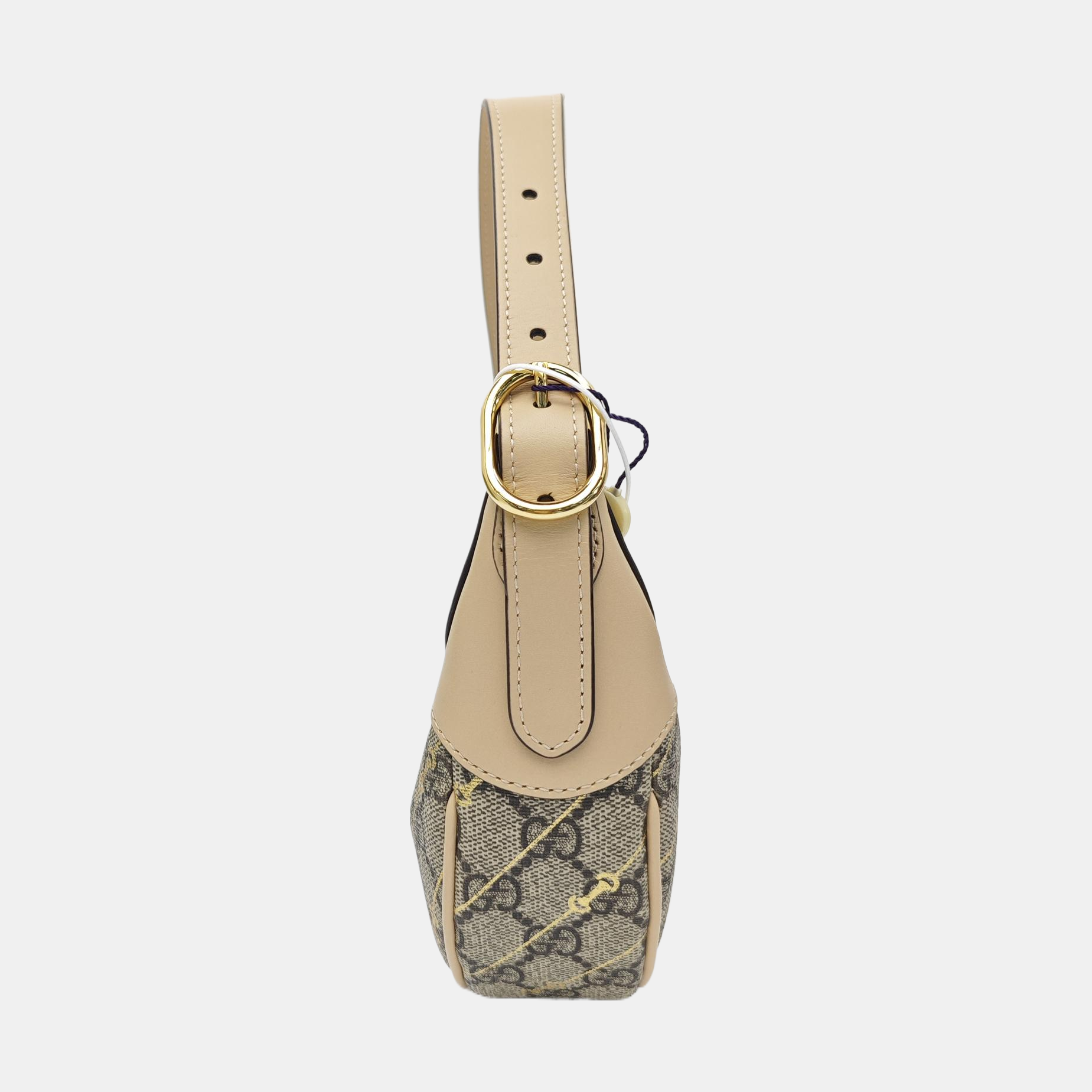 Ophidia Mini Monogram Coated Canvas Beige