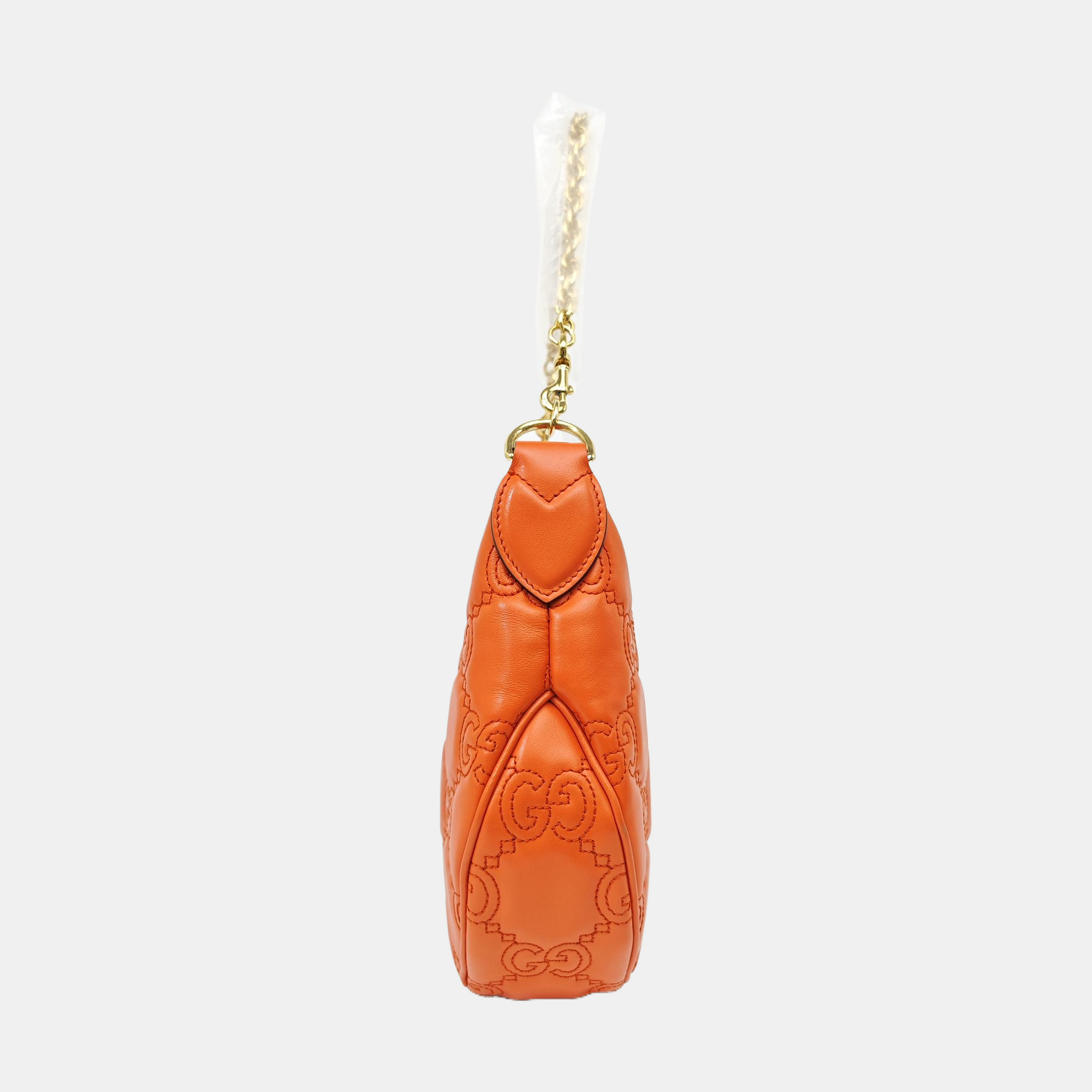 Calfskin Top Handle Bag Orange