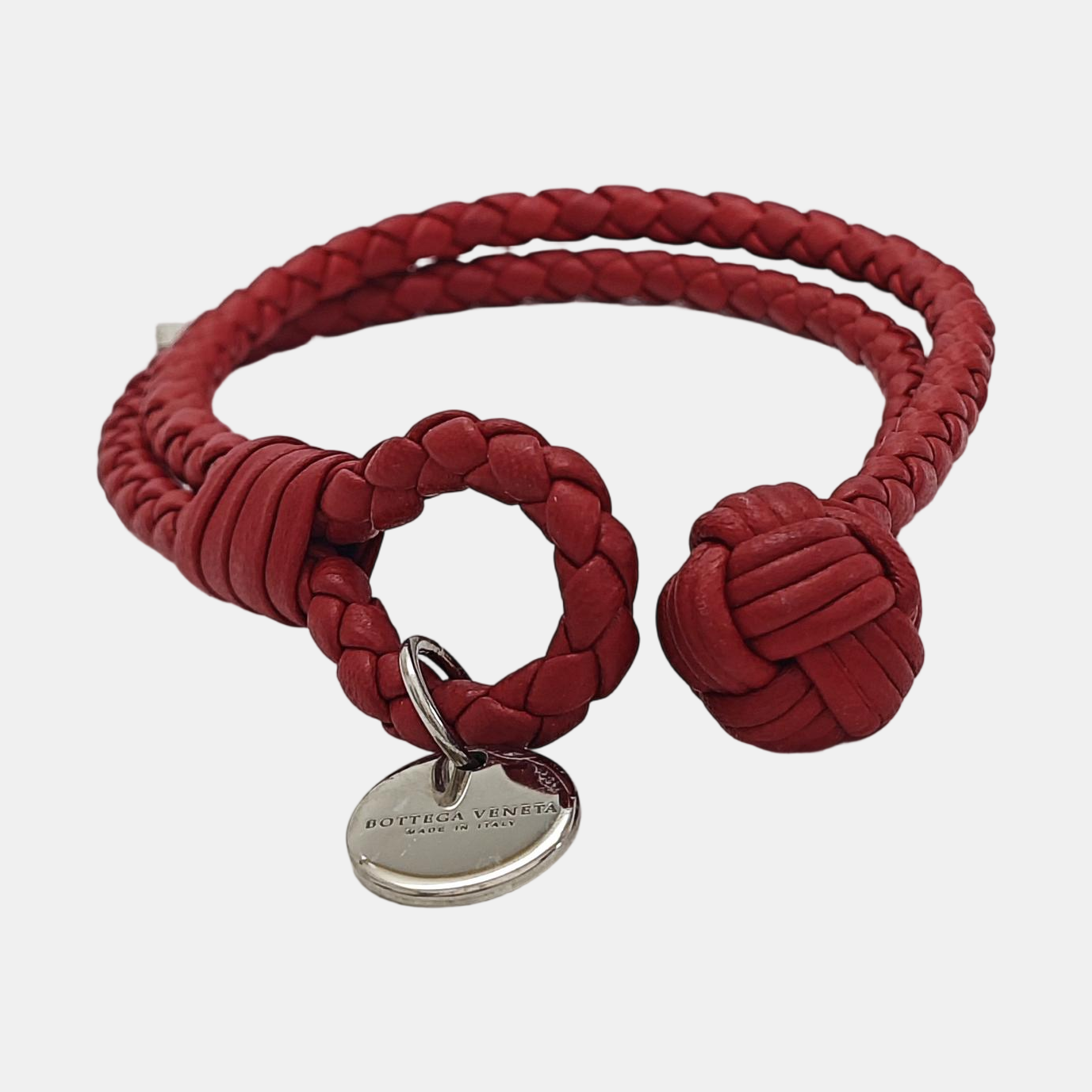 Leather Red Bangle