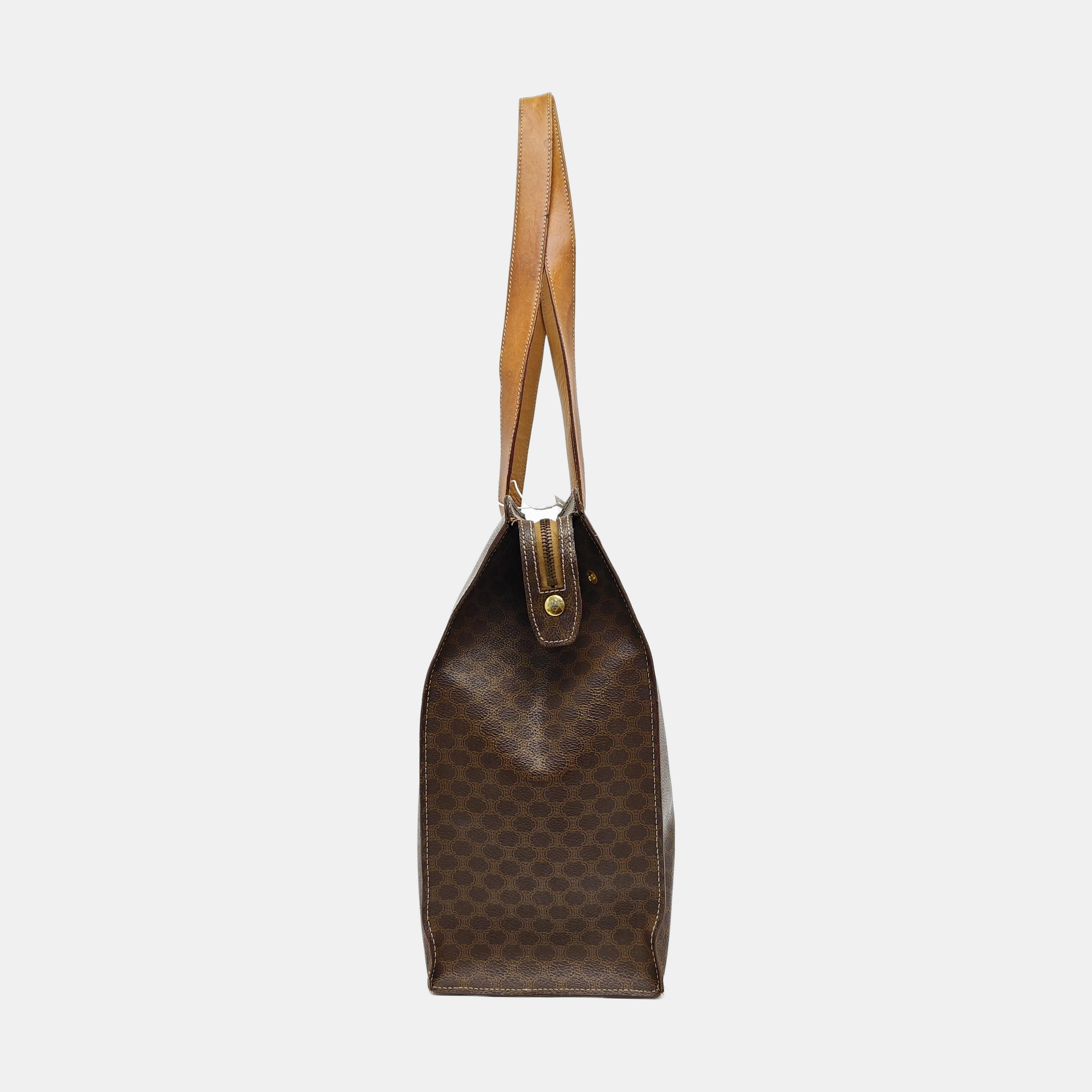 MACADAM SHOPPING BAG Coated Canvas Brown