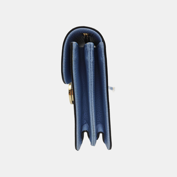 Interlocking G Small Calfskin Blue