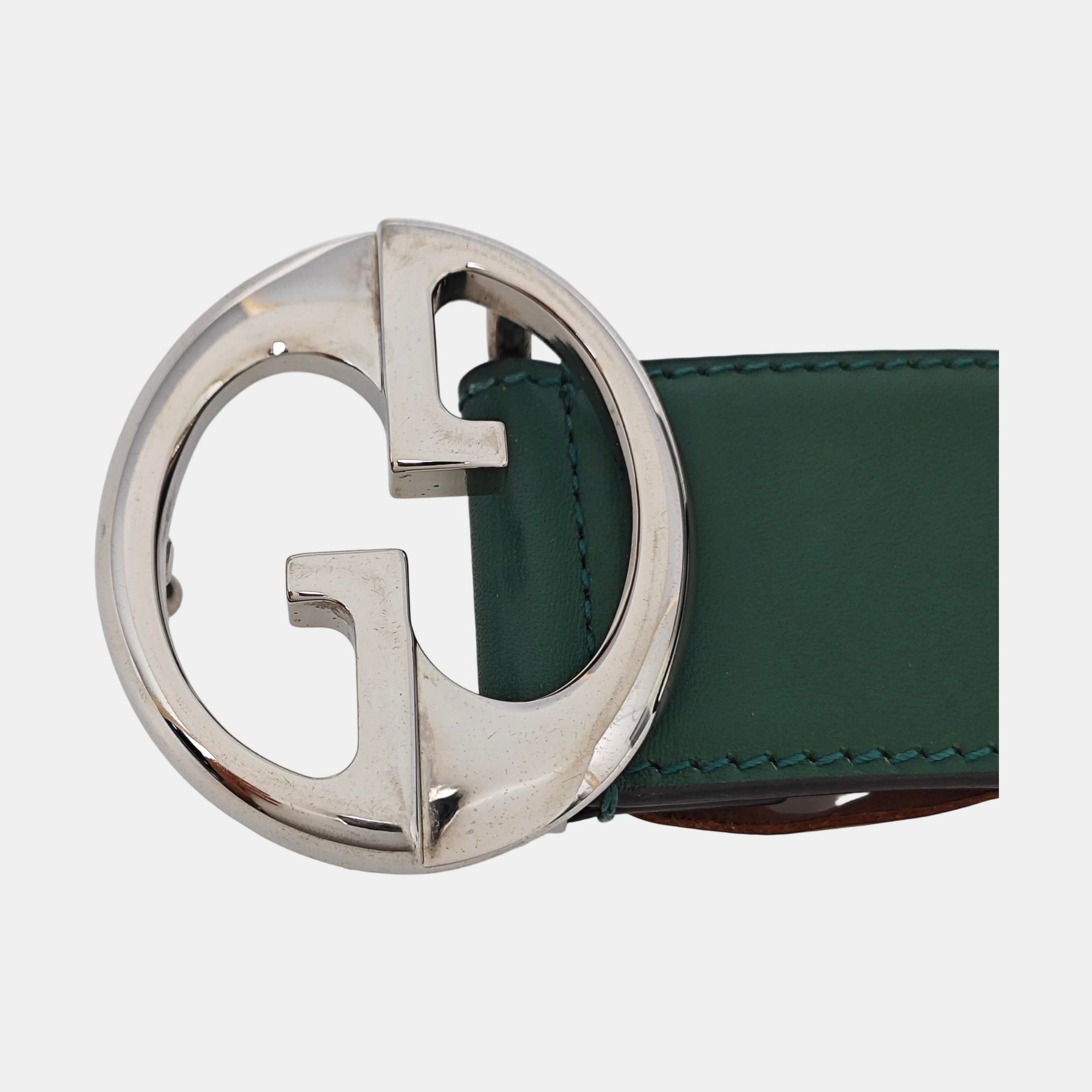 Leather Belt Green