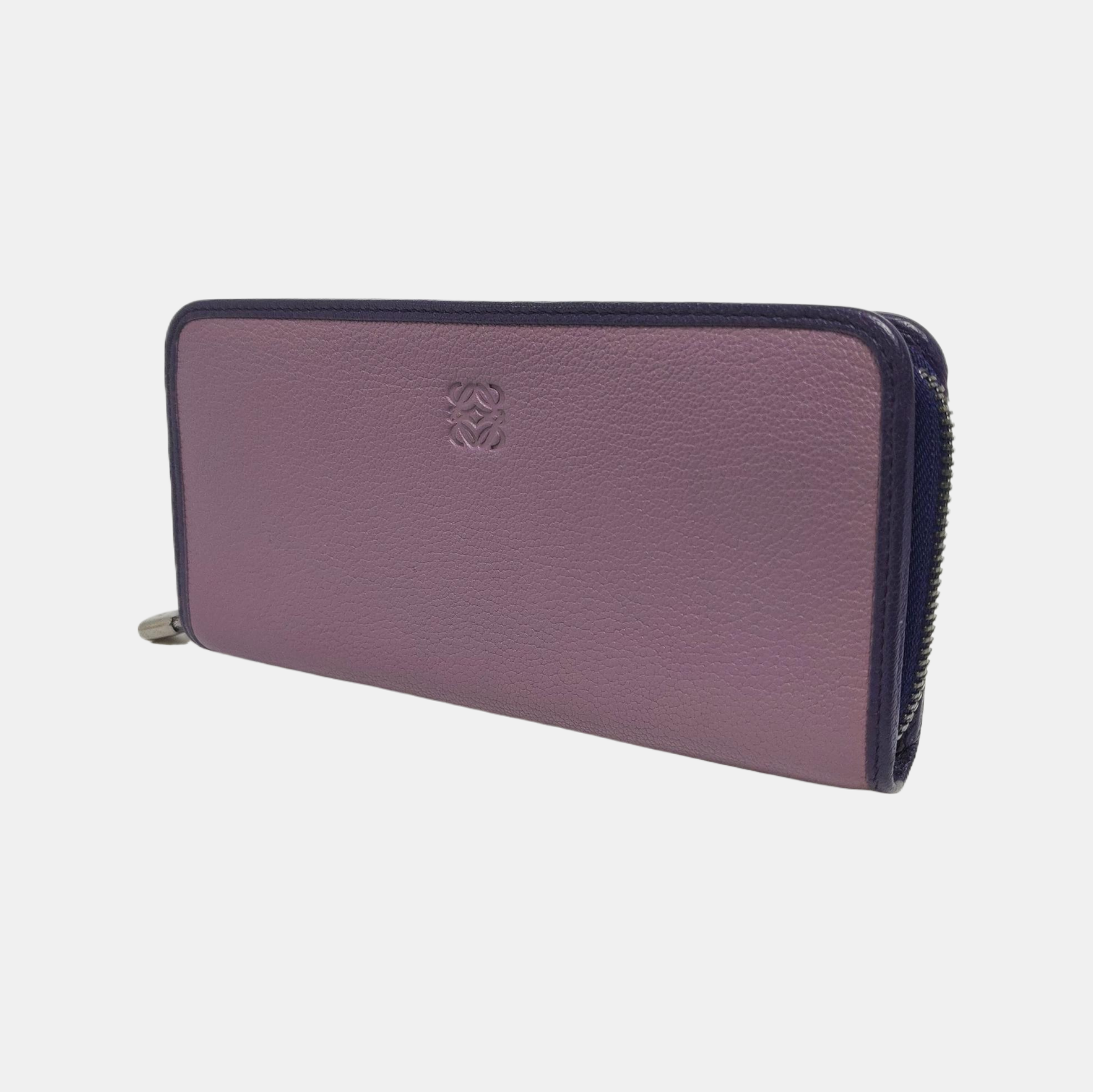 Rainbow Calfskin Purple Wallet