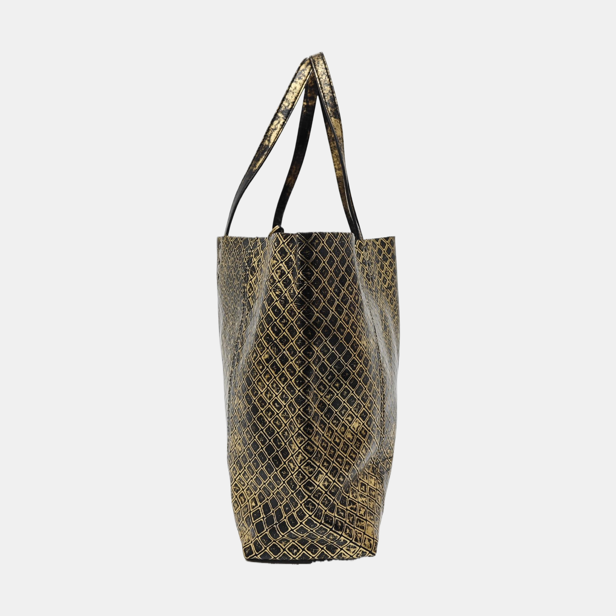 Calfskin Tote Bag Gold