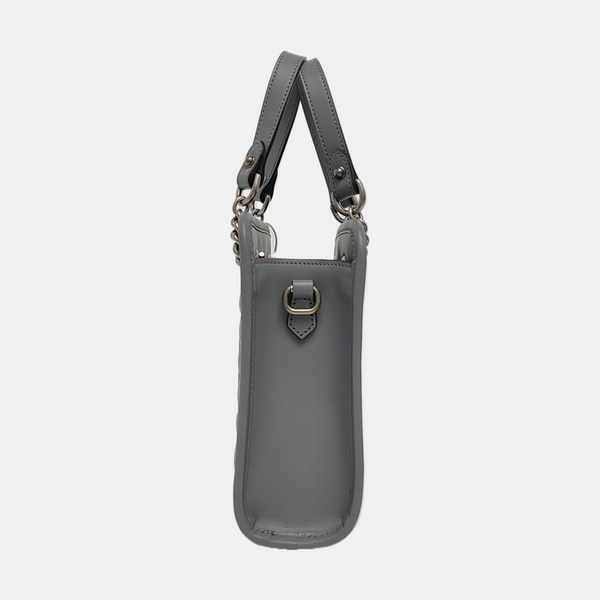 GG Marmont Mini Quilted Calfskin Gray