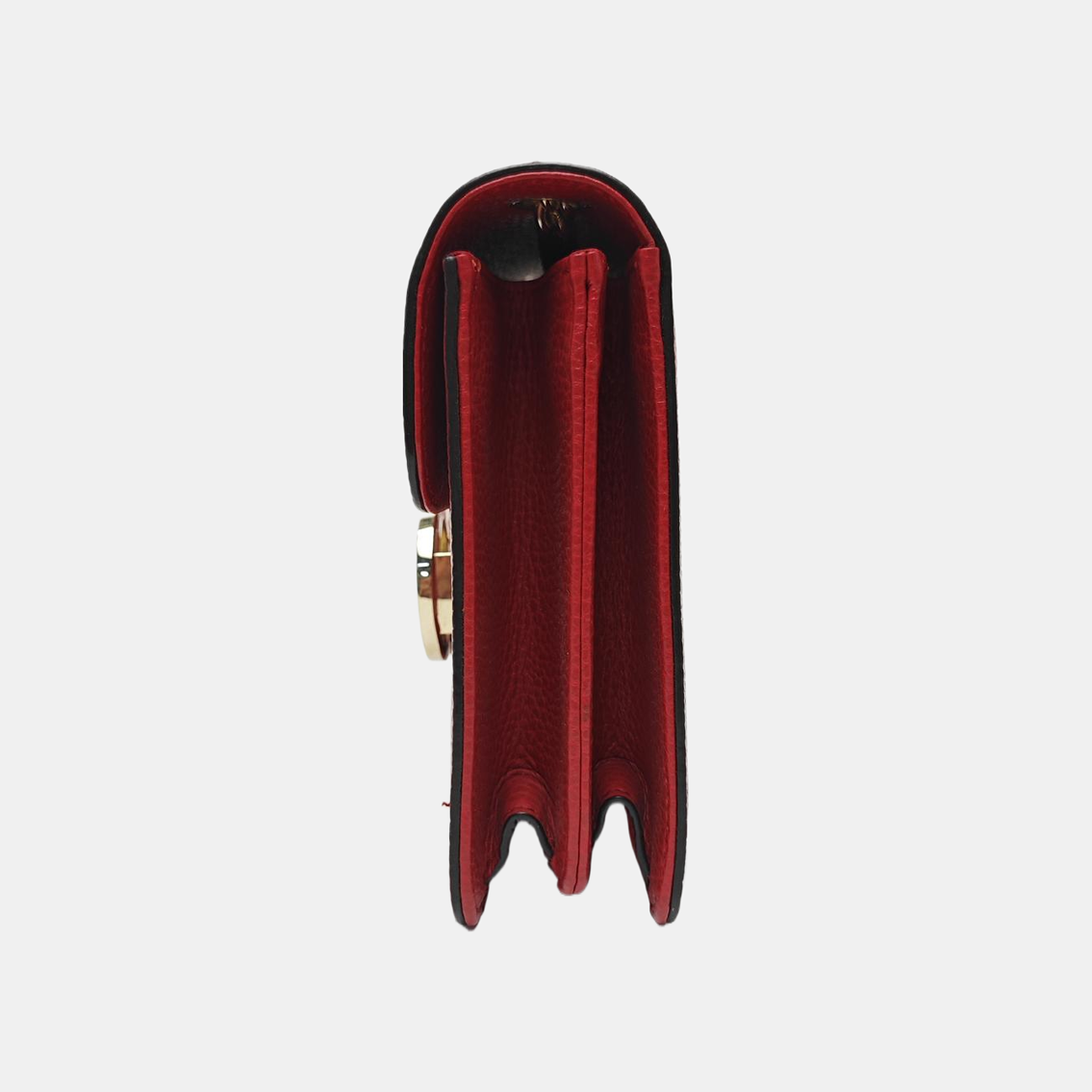 Interlocking G Small Calfskin Red