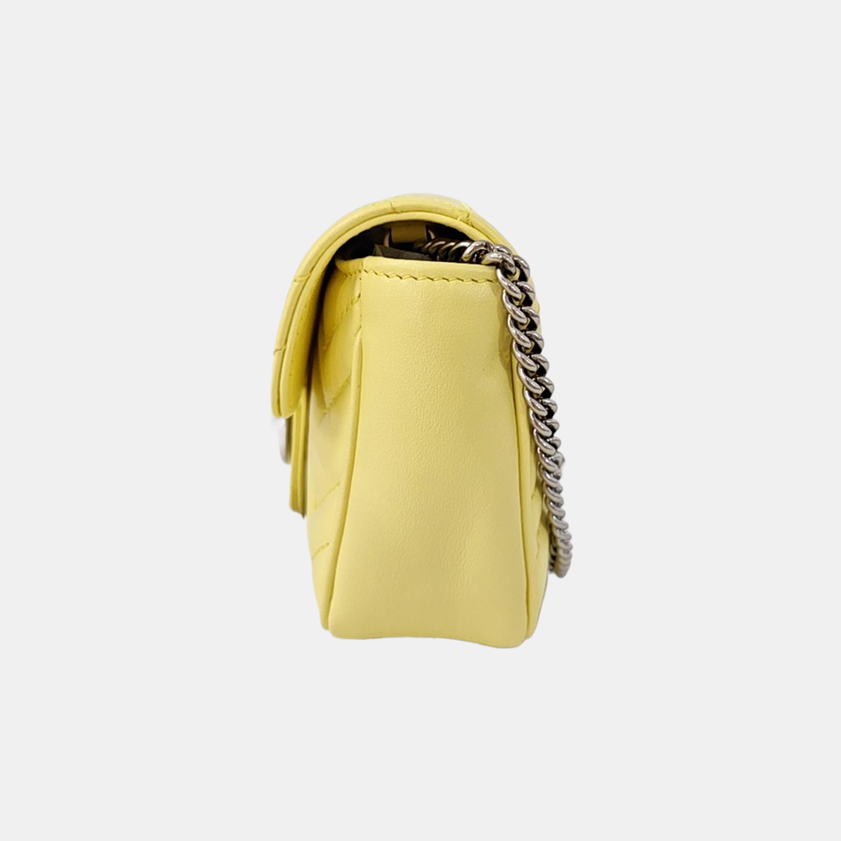 GG Marmont Mini Quilted Calfskin Yellow