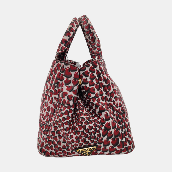 Nylon Tote Bag Red